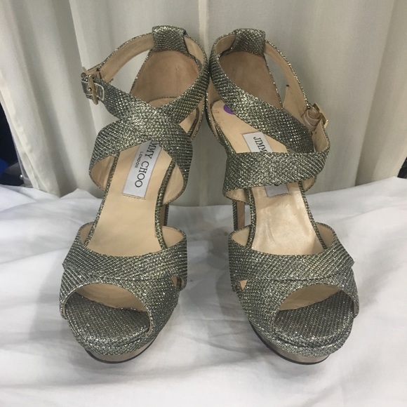 Jimmy Choo Shoes - Metallic Jimmy Choo strappy sandals Jimmy Choo Shoes - Metallic Jimmy Choo strappy sandals